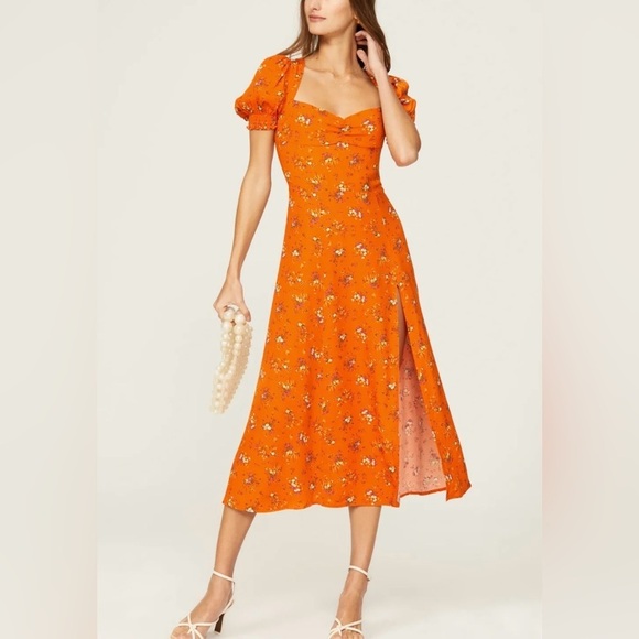 Reformation Lacey Floral Midi Dress - Picture 3 of 12